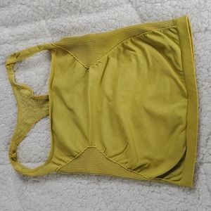 Free People Good Karma Long Tank Pineapple Punch